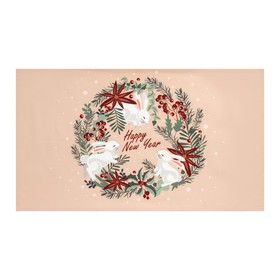 

Полотенце Этель Christmas wreath 40х73 см, 100% хл, саржа 190 гр/м2