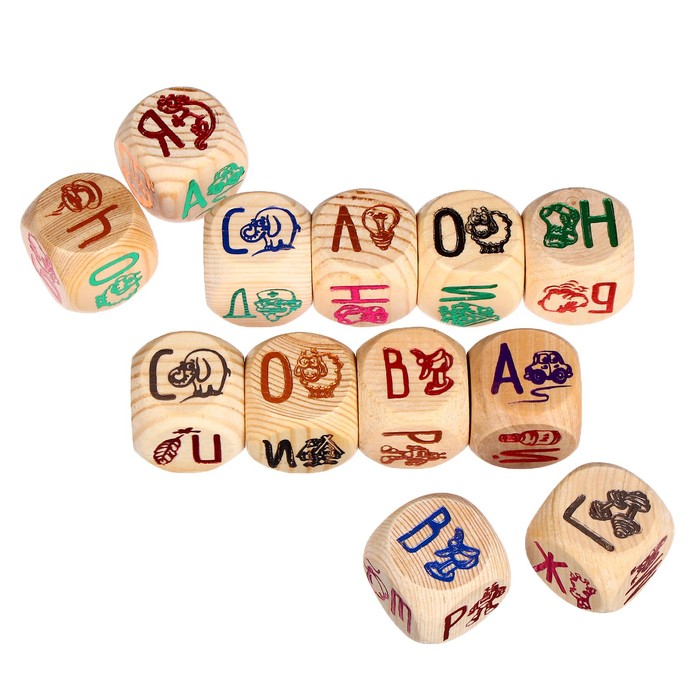 Развивающая игра «Кубики-Буквики» обучающая игра кубики буквики 1 набор