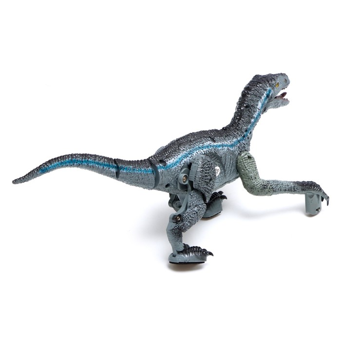 Динозавр радиоуправляемый «Велоцираптор», цвет серый