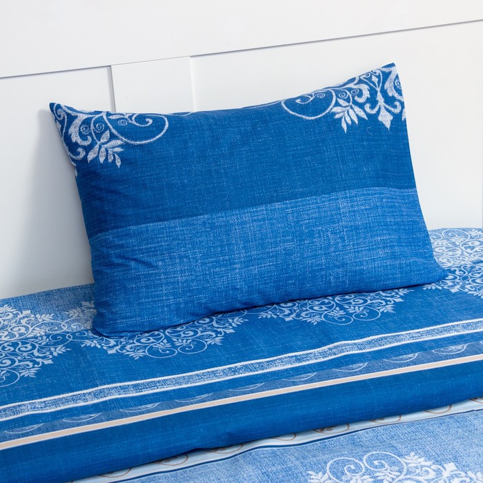 

Постельное бельё 1,5сп. Astoria 145х210 см, 150х210 см, 50х70 см, синий, микрофибра, 100% полиэстер