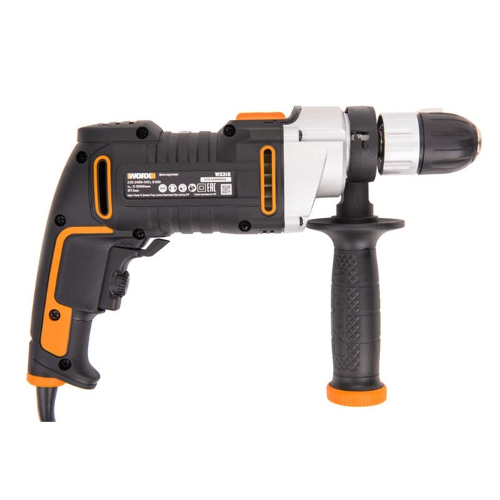 

Дрель-ударная WORX WX318, 220 В, 810 Вт, кейс