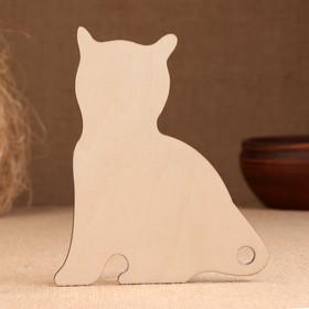 

Заготовка для творчества "Доска разделочная Кошка", 18,5х15 см