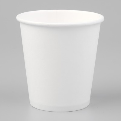 Стакан бумажный "Белый" для горячих напитков, 160 мл, диаметр 70 мм
