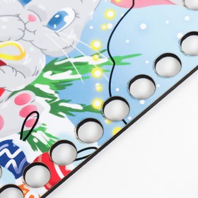 

Заготовка для вязания "Квадрат. Новогодний зайчик" донышко 10 см