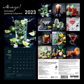 

Календарь настенный «Миксуй! Календарь домашнего бармена» 2023 год, 30х30 см