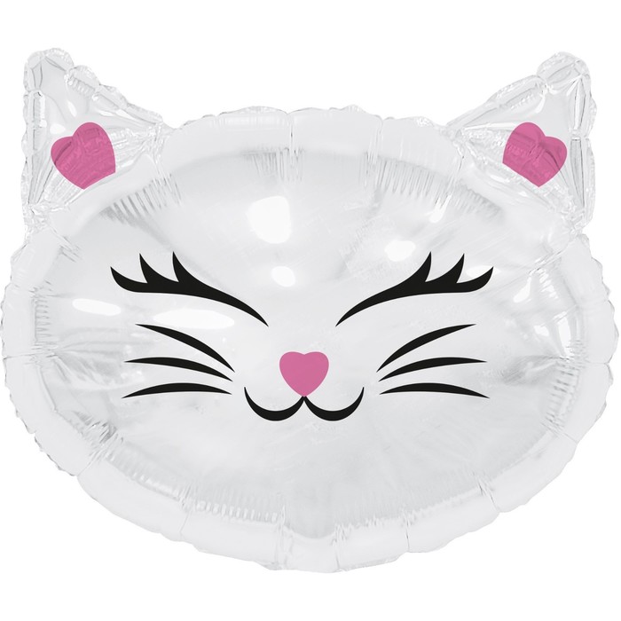 Шар фольгированный 26 «Кошка», фигура, индивидуальная упаковка шар фольгированный 26 летающая тарелка фигура