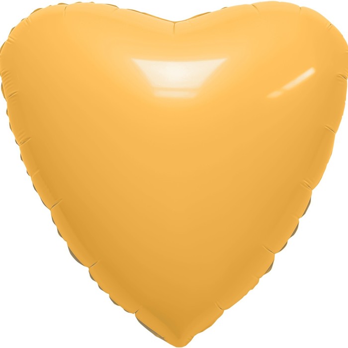 Шар фольгированный 19 «Сердце», цвет мистик абрикос
