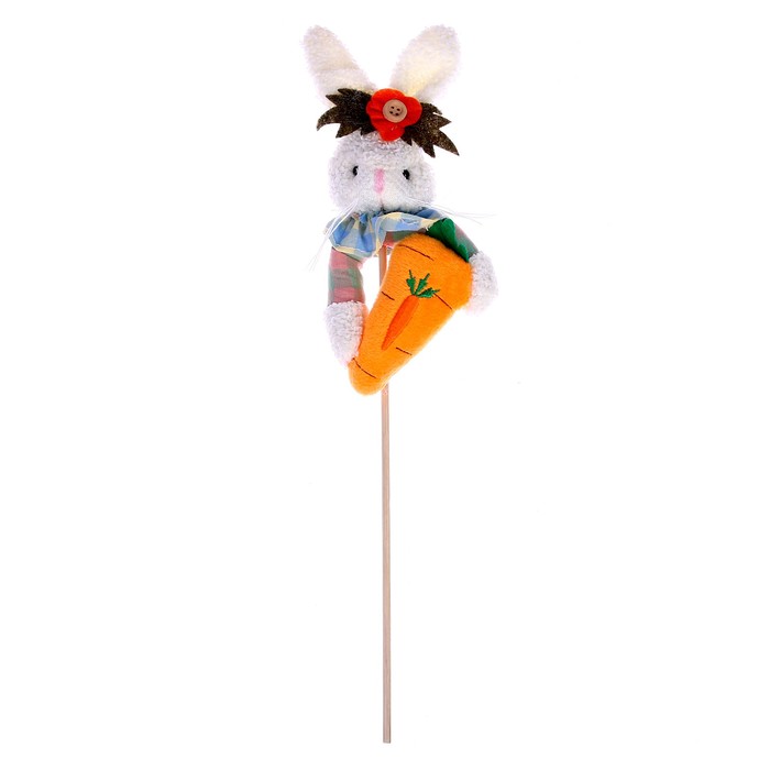 Мягкая игрушка-топпер «Кролик с морковкой», виды МИКС мягкая игрушка кролик в шарфе виды микс