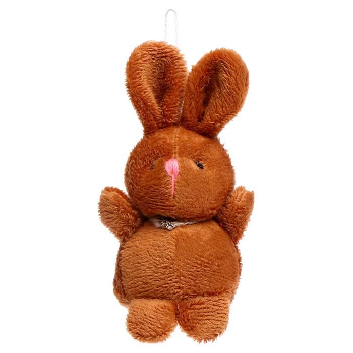 Мягкая игрушка «Кролик», на подвеске, цвета МИКС мягкая игрушка кролик на подвеске виды микс