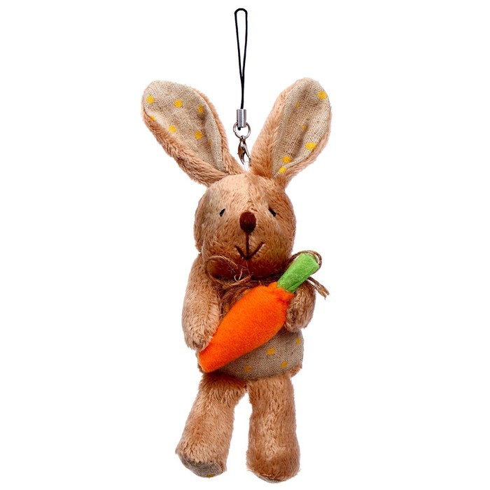 Мягкая игрушка «Кролик», на подвеске, цвета МИКС мягкая игрушка заюша на подвеске