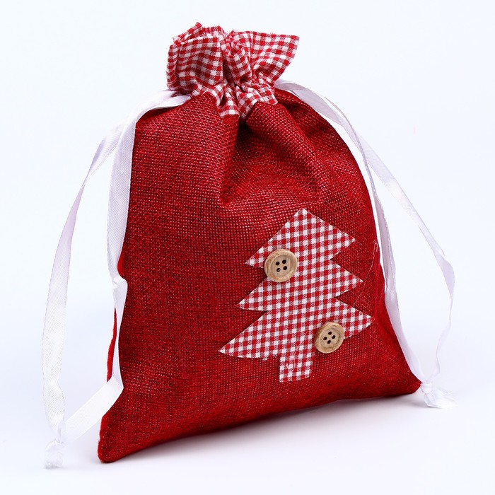Мешок для подарков «Новый год», цвет красный, виды МИКС мешок для подарков новогодний виды микс