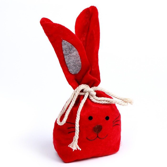 Мешок для подарков «Кролик», на завязках, цвета МИКС