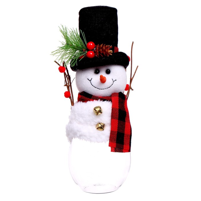 Конфетница «Снеговик в шляпе» ночники лючия ночник мяшки светяшки 141 снеговик в шляпе