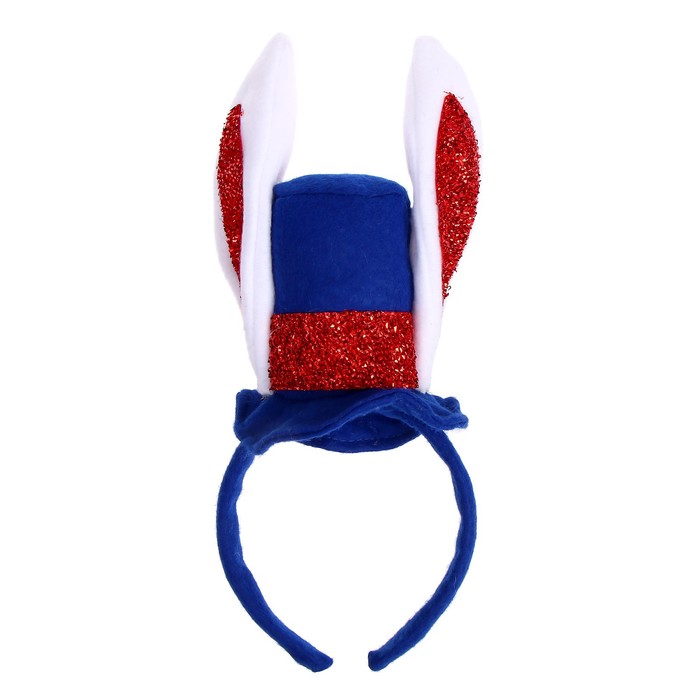 Карнавальный ободок «Зайка» в шляпке