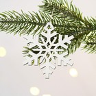 Декор новогодний "Снежинка", 6.9 х 7.6 см