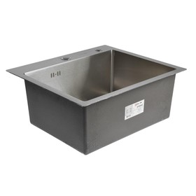 

УЦЕНКА Мойка кухонная AFLORN AF95044, врезная, S=3,0 и 0,8 мм, 50х44х22 см, сифон, сатин