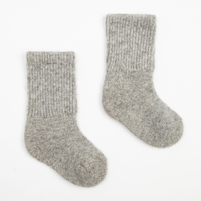 Носки детские с пухом яка, цвет серый, размер 3 (3-4 года)