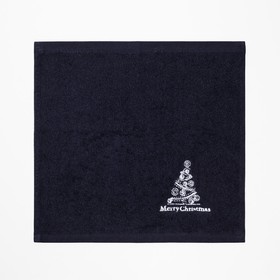 

Набор новогодних салфеток 28x28см, 3 шт, зелёная коробка, махра 440г /м2, 100% хлопок