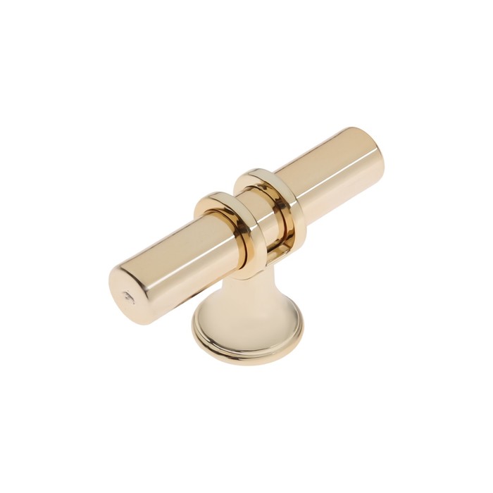 Ручка-кнопка CAPPIO, d=12 мм, пластик, цвет золото ручка кнопка cappio рк046 d 38 мм пластик цвет золото