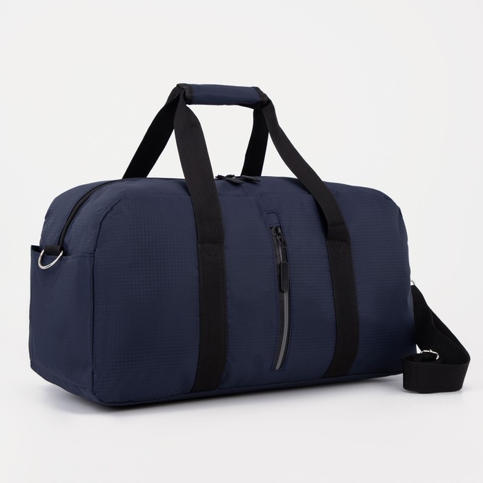 фото Сумка спортивная на молнии, цвет синий