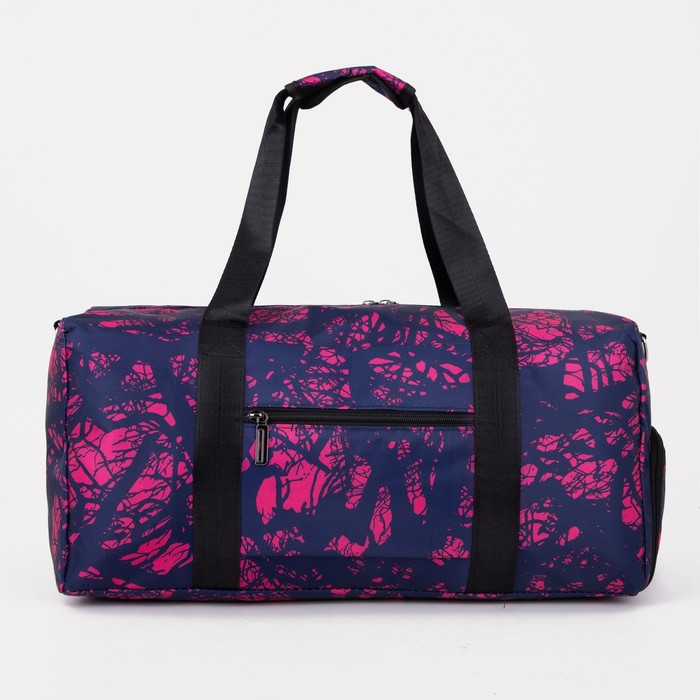 фото Сумка спортивная на молнии, наружный карман, цвет сиреневый