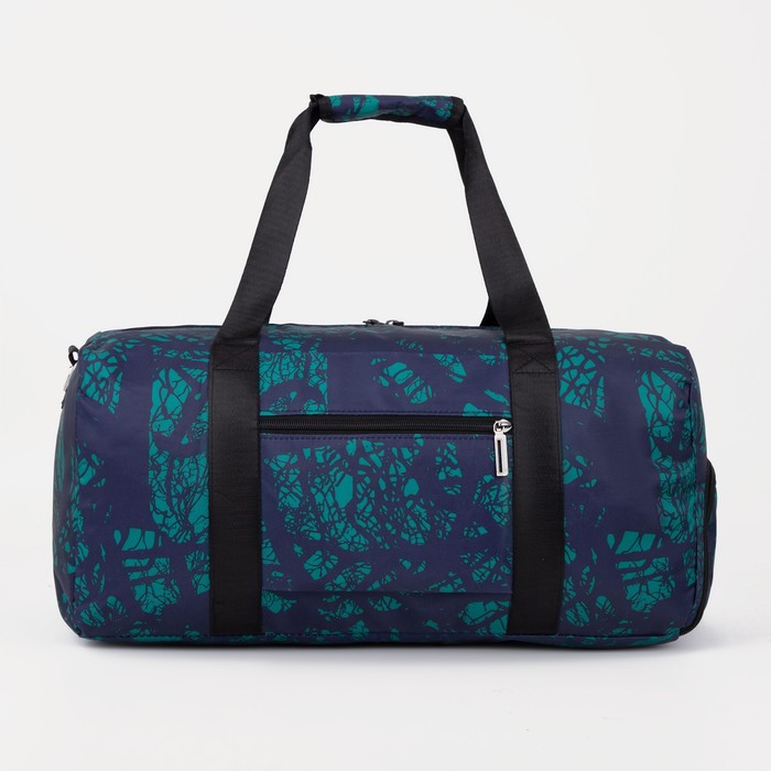 фото Сумка спортивная на молнии, наружный карман, цвет бирюзовый