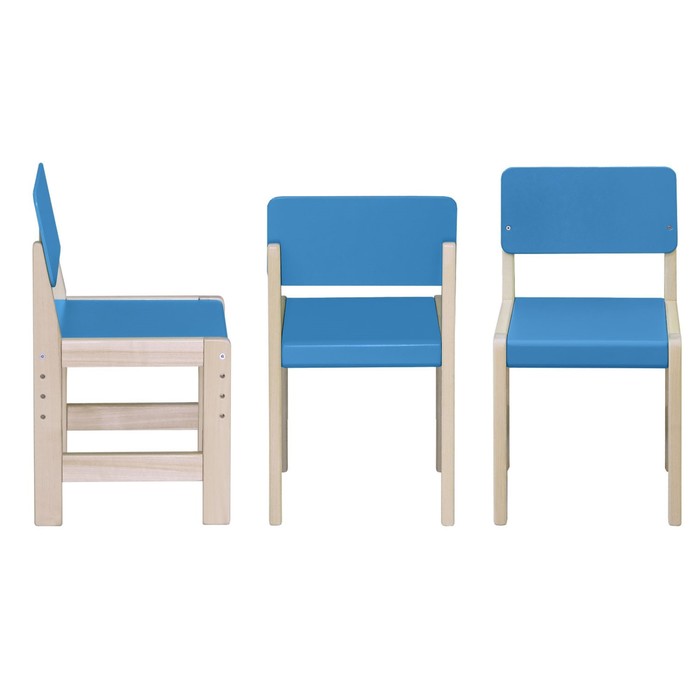 Стул регулируемый береза «Василек», цвет синий стул для большой куклы василек