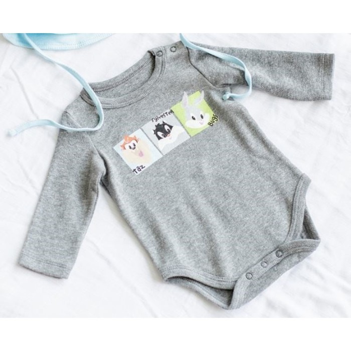 

Боди, рост 62 см, цвет графит меланж