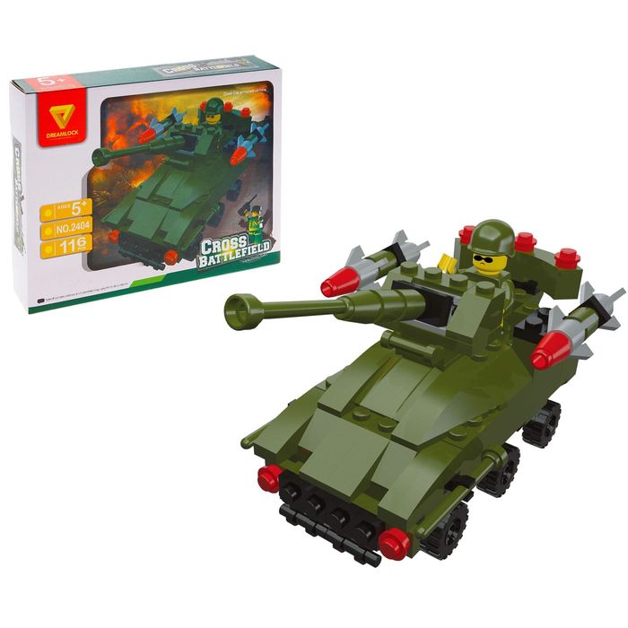 Конструктор «Танк», 116 деталей