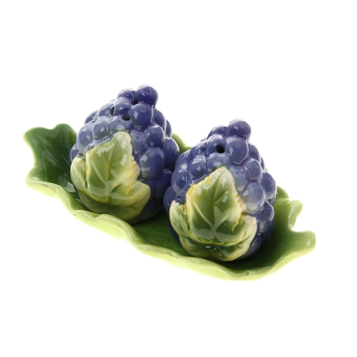 Набор для специй "Виноград", 2 предмета на подставке