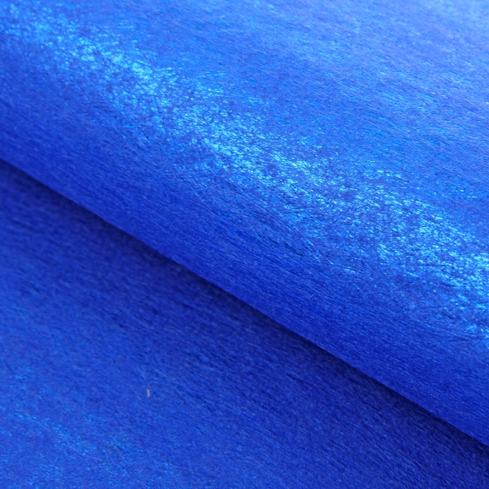 Фетр ламинированный металлизированный, синий, 60 х 60 см