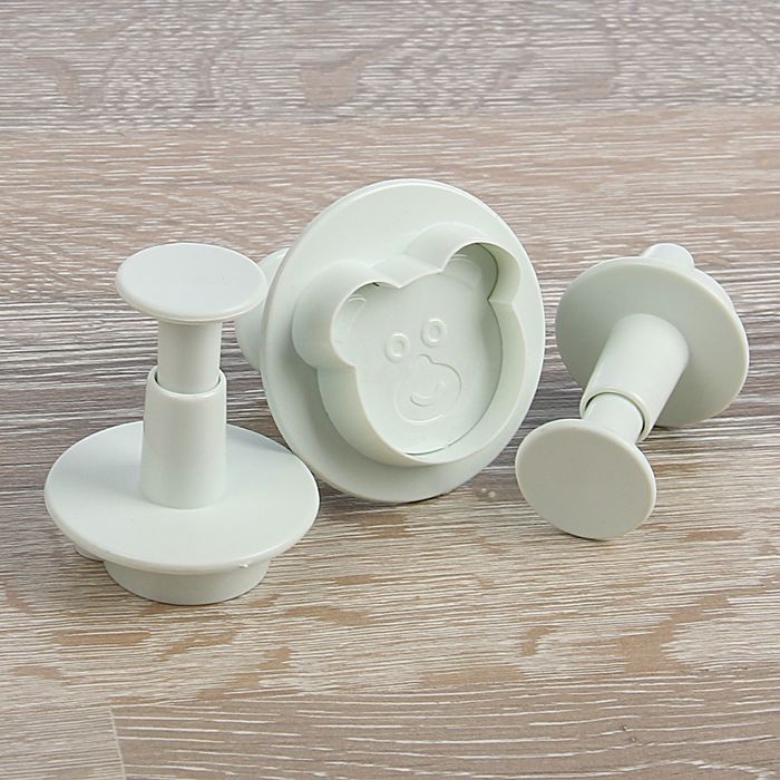 Набор плунжеров кондитерских "Мишка", 3 шт.