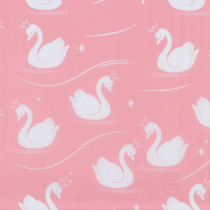 Бумага упаковочная тишью «Лебеди», 50 × 70 см