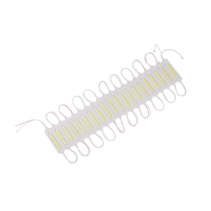 фото Светодиодный модуль smd5730, 2 вт, cob , 190 lm, линза 160 град, ip65, 6500к ,12v 20шт белый