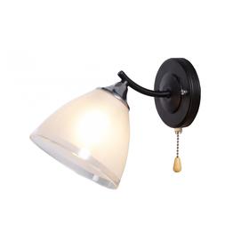 

Бра MD.1092-1-W BK+CH, 1x60Вт E27, цвет чёрный, хром