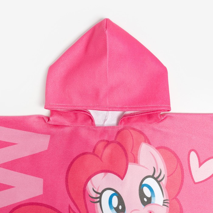 Полотенце-пончо детское махровое My Little Pony Пинки Пай 60х120 см, 50% хл., 50% полиэстер