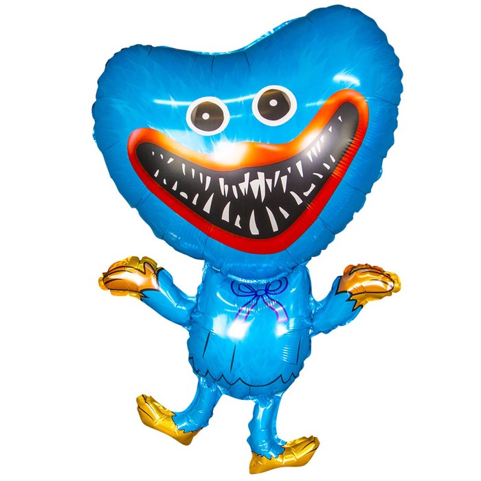 Шар фольгированный 24'' фигура «Зубастики, Зубабасси», синий, 1 шт. шар фольгированный 60 привидение с котёнком фигура 1 шт