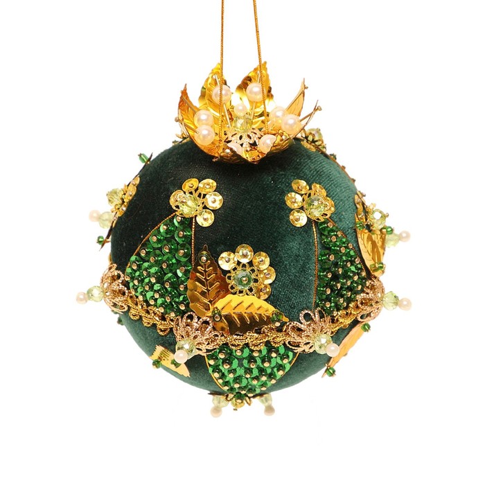 Новогодний шар «Шахерезада» 8 см шар новогодний baoying yiwen прозрачный с золотым декором 8 см