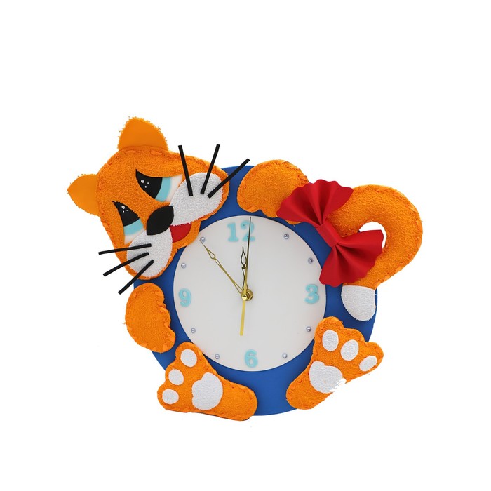 Набор для творчества часы «Рыжий кот» рыжий кот набор для творчества новогодняя ёлочка с игрушками нд 6837