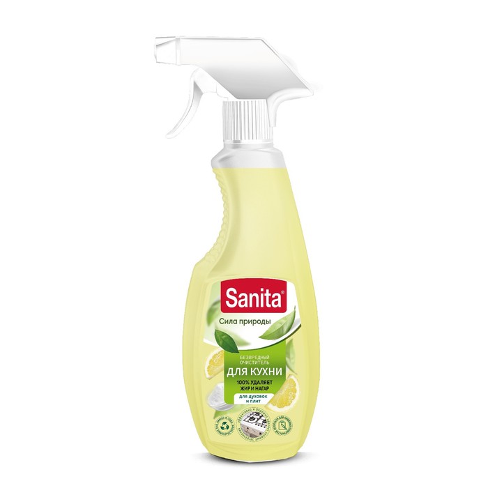 Средство чистящее SANITA, для кухни, спрей, 500 мл чистящее средство sanita 1 минута спрей для кухни 500 мл