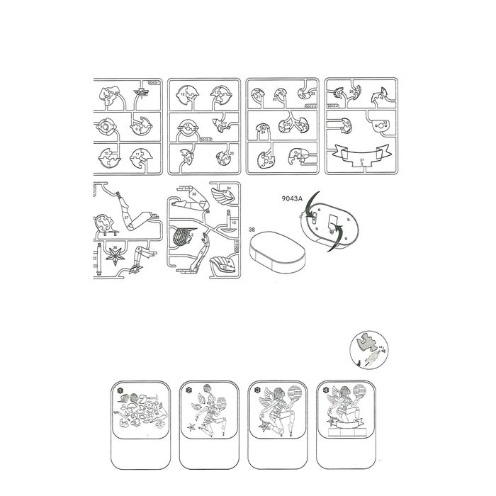 Пазл 3D кристаллический, "Знак зодиака Дева", 38 деталей, световые эффекты, работает от батареек