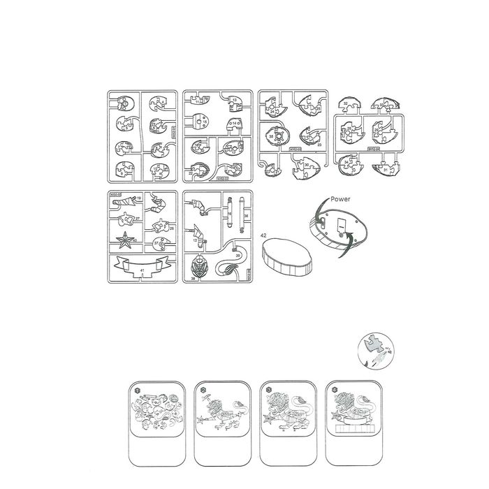 Пазл 3D кристаллический, "Знак зодиака Лев", 42 детали, световые эффекты, работает от батареек