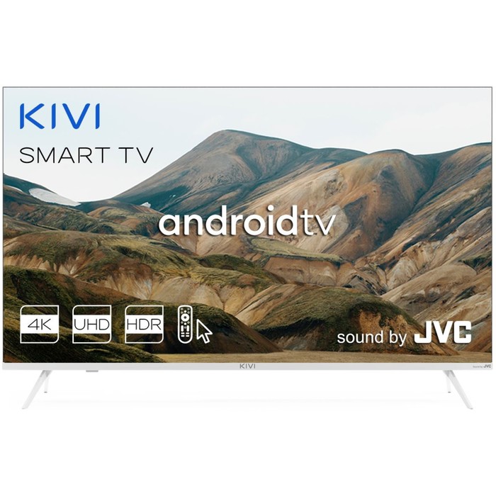 фото Телевизор kivi 43u790lw, 43", 3840x2160 ,dvb-t2/c, hdmi 4, usb 3, smarttv, белый