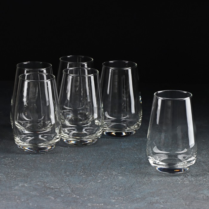 Набор высоких стеклянных стаканов «Сир де Коньяк», 350 мл, 6 шт набор стеклянных высоких стаканов luminarc annecy 350 мл 6 шт цвет прозрачный