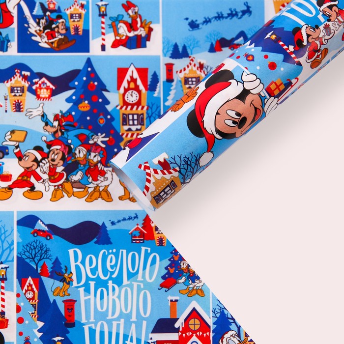 

Упаковочная бумага, 70 х 100 "Мышонок", Микки Маус