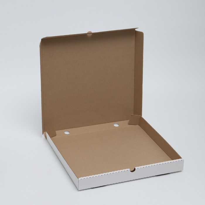 Упаковка для пиццы, белая, 36 х 36 х 4 см
