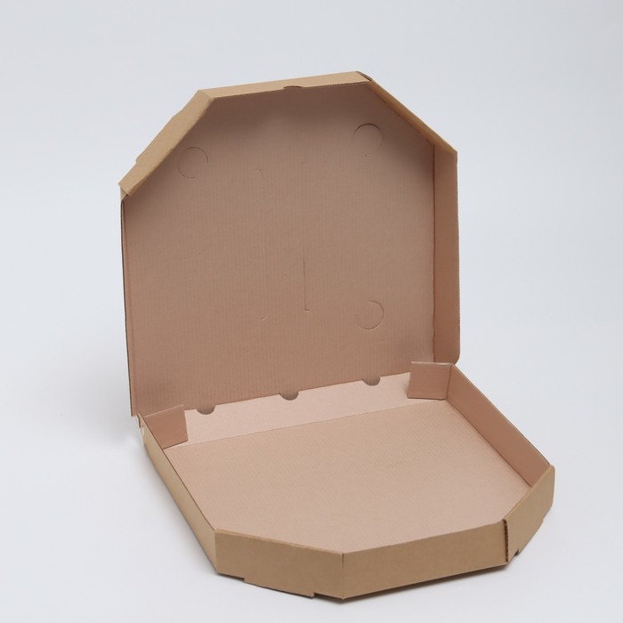 Коробка для пиццы с соусниками 32 х 32 х 4 см