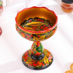 

Конфетница резная 15х20 см, хохлома