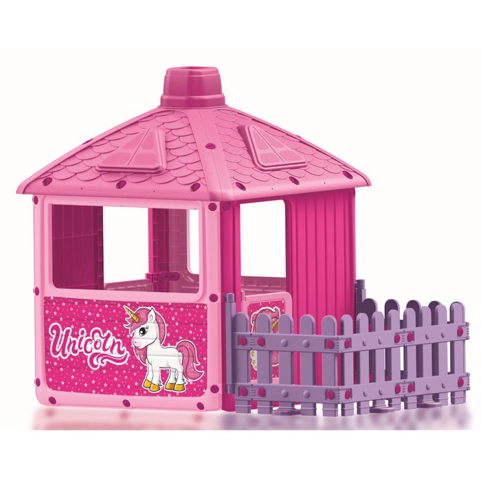 фото Дом для девочек с забором dolu