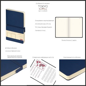 

Ежедневник недатированный А5, 136 листов TOKYO, обложка искусственная кожа, мятный